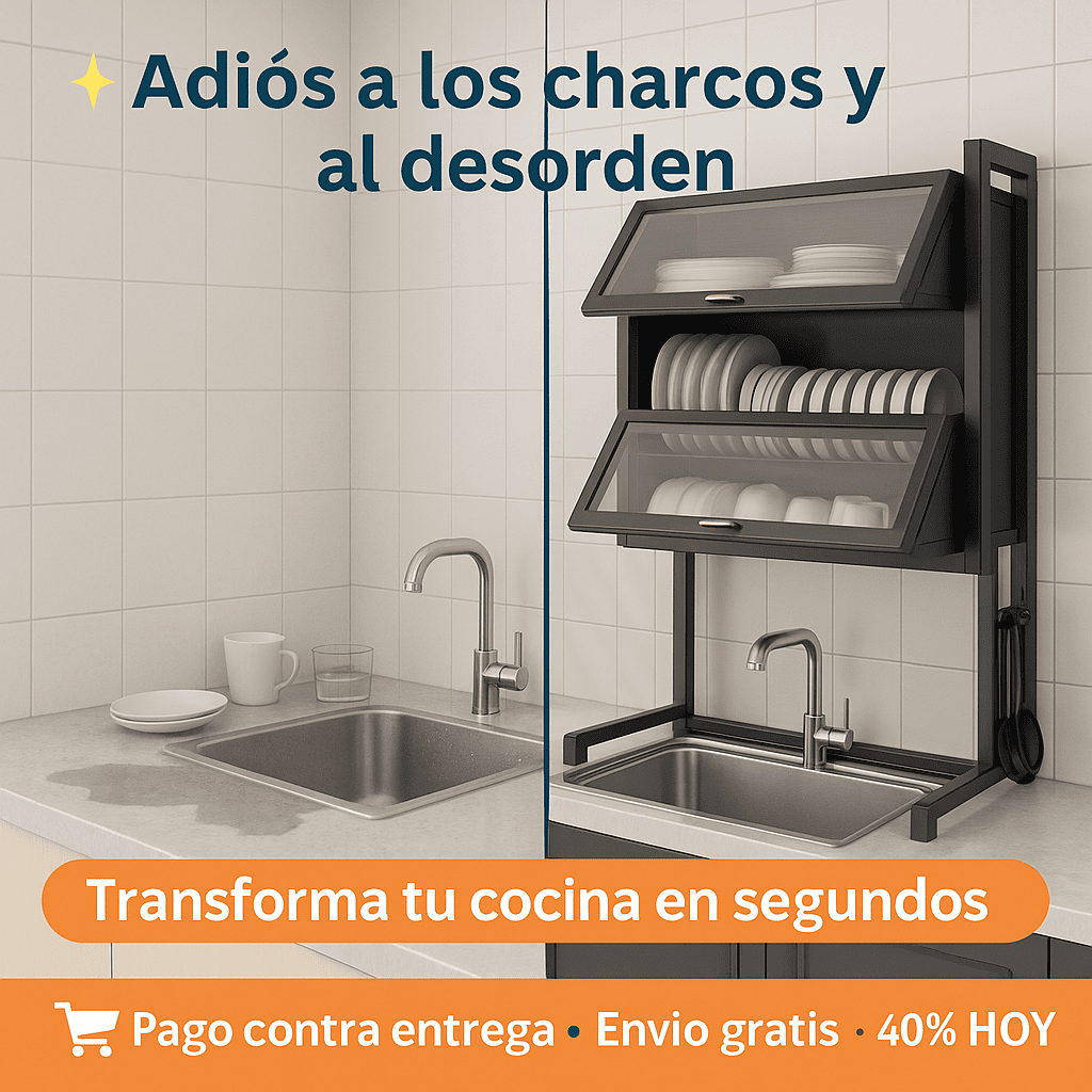 🍴Escurridor y Organizador de Platos.