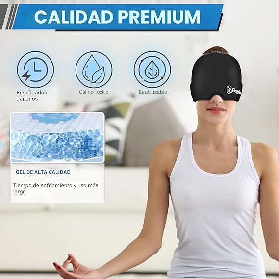 Gorro Gel | Ayuda a aliviar el dolor de cabeza y tensión.
