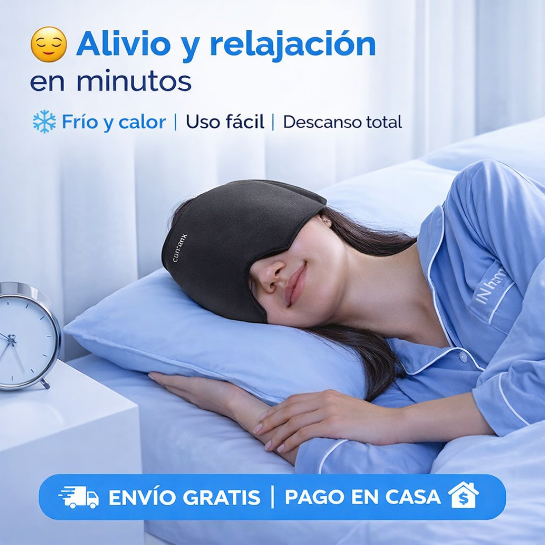 Gorro Gel | Ayuda a aliviar el dolor de cabeza y tensión.