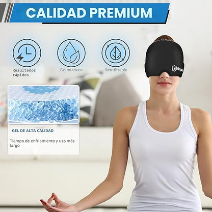 Gorro Gel | Ayuda a aliviar el dolor de cabeza y tensión.
